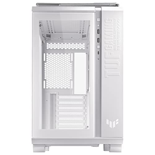 ASUS TUF Gaming GT502 Gehäuse White Edition (gehärtetes Glas, Zweikammer-Gehäuse, Panoramablick, Frontpanel High-Speed USB Typ-C​, werkzeuglose Seitenteile, weiß) Bild 4