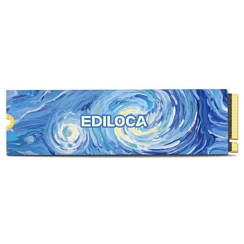 Ediloca EN1400 PRO NVMe M.2 SSD 2TB, PCIe 5.0, 14,000 MB/s Read, 1,0000 MB/s Write,1400TBW (Written terabytes), Internal SSD for Gaming, Video Editing and AI Bild 2