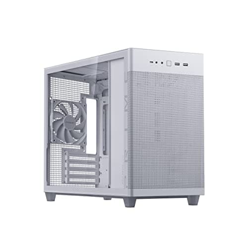 ASUS Prime AP201 Tempered Glass MicroATX Gehäuse weiß (33 Liter, unterstützt 360-mm-Kühler, Grafikkarten bis 338 mm Länge und Standard-ATX-Netzteile, USB-C Anschluss, Seitenteile aus Glas) Bild 3
