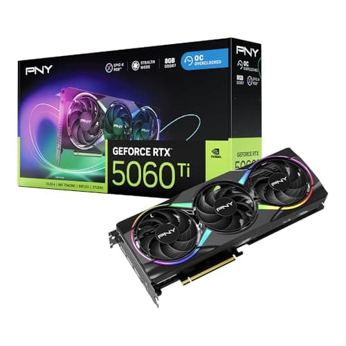 PNY GEFORCE RTX™ 5060 Ti 8GB ARGB Overclocked Triple Fan DLSS 4 VCG5060T8TFXXPB1-O ARGB OC Triple Fan Bild 2