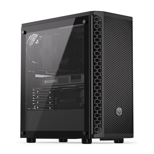 ENDORFY Signum 300 Air PC Gehäuse ATX mit Tempered Glass, 4X Stratus 120 PWM, Mesh Front, Unterstützung für 360 mm Radiator, GPU bis 350 mm, Schwarz Signum 300 Air (4x120mm fans) Bild 2