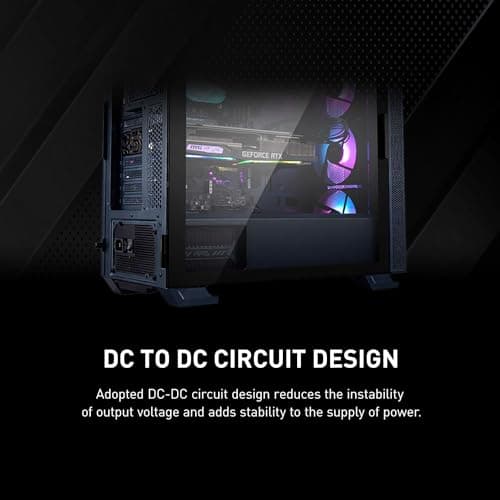 MSI MAG A550BN Netzteil, EU-Stecker - 550W, 80 Plus Bronze Zertifiziert, ATX-Netzteil, 12V Single-Rail, DC/DC-Spannungswandler-Design, 120mm Lüfter Bild 8