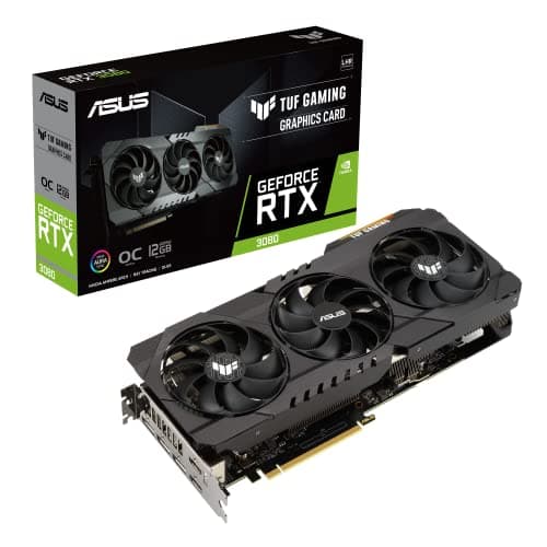 ASUS TUF GeForce RTX 3080 OC Edition 12GB Gaming Grafikkarte (LHR (Lite Hash Rate), Nvidia Ampere, PCIe 4.0, DLSS, Raytracing, GDDR6X Speicher, HDMI 2.1, DisplayPort 1.4a, TUF-RTX3080-O12G-GAMING) Bild 2
