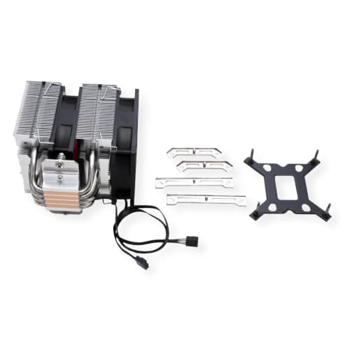 Xilence M504D AMD und Intel Tower CPU Kühler, AM5/AM4, LGA 2066/2011/1700/1200/1151/1150/1155/1156, 180W TDP, leise 2x 92mm PWM Lüfter, optimal für hohe Kühlanforderungen im Gaming/Streaming, schwarz Bild 6