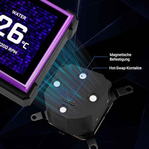 Lian Li HydroShift II LCD-S 360 UNI FAN CL Weiß | 360 mm AiO-Wasserkühlung mit 3,4" IPS-Display – Leistungsstarke Kühlung mit atemberaubender RGB-Beleuchtung Bild 6