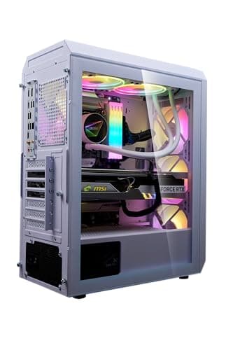 Valor AIR Plus Mid-Tower PC Chassis, Included 4ARGB Fans, White - VALORAIRPLUSMTA-WHCWW Bild 5