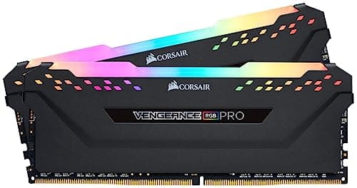 Corsair Vengeance RGB PRO 32GB (2x16GB) DDR4 Bis zu 3600MHz (PC4-28800) C18 Desktop Memory – schwarz