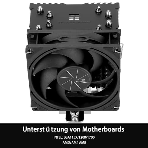 Thermalright ASSASSIN X 90 SE V2 CPU Luftkühler, 4 Heatpipes,TL-P9 PWM Lüfter, Aluminium Kühlkörperabdeckung,AGHP 4.0 Technologie, für AMD AM4 AM5/Intel LGA 1150/1151/1155/1156/1200/1700 (AX90 SE V2) Bild 6