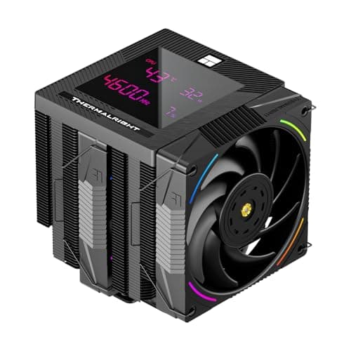 TR Phantom Spirit 120 Digitaler EVO CPU-Kühler, digitaler Bildschirmdeckel, 7 × 6 mm Heat Pipes CPU Air Cooler, Computer für AM4/AM5/Intel lga1851/1700/1150/1151/1200 PS120 D EVO Bild 2