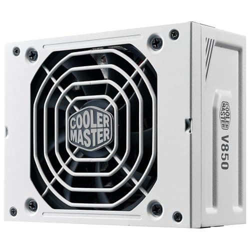 Cooler Master V850 SFX Gold ATX 3.1, EU-Stecker – 850 W 80 Plus Gold PC-Netzteil, vollmodulares Netzteil, SFF/mini-ITX-Netzteil, 92-mm-FDB-Lüfter, PCIe-5.1-Kabel, SFX-auf-ATX-Halterung - Weiß Bild 2