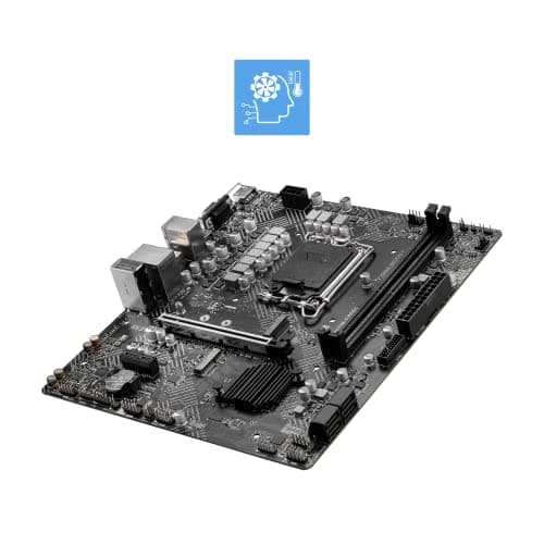 MSI PRO H610M-G DDR4 Mainboard, Micro-ATX - unterstützt Intel Core Prozessoren 12. Generation, LGA 1700, 2 x DIMMs (3200MHz), 1x PCIe 4.0 x16 Slot, 1 x M.2 Gen3, Intel 1G LAN, HDMI 2.1, DP 1.4 & VGA DDR4 M-ATX Bild 8