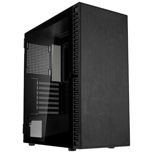 Kolink Observatory HF Mesh Core PC-Gehäuse – Schwarz | ATX Midi-Tower mit Mesh-Front & Glas-Seitenteil, Exzellenter Airflow, 360 mm Radiator-Support, Kabelführung Bild 2