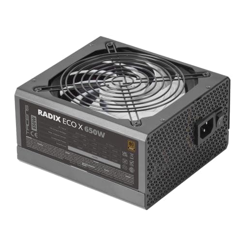 Tacens Radix ECO X 650, Netzteil PC ATX 650W, 6 Jahre, Silent AI-RPM Technologie, 87% Wirkungsgrad, Schwarz, 1RECOX650 Bild 3