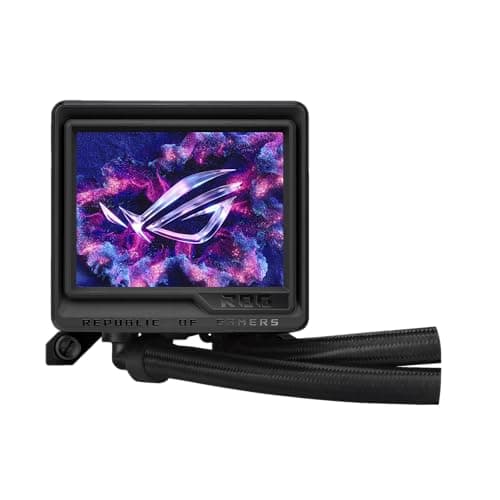 ASUS ROG Ryujin III 360 ARGB Extreme All-in-One-Flüssig-CPU-Kühler (3,5 Zoll LCD Bildschirm, Aseteks Emma Gen8 V2-Pumpe, verdickte magnetische ROG ARGB-Lüfter, Geräuschoptimierung, schwarz) Bild 4