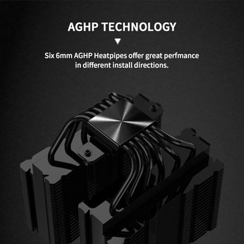 Thermalright Peerless Assassin 140 Digital Black CPU-Kühler, Doppeltürme und Doppelventilator-Kühlung, CPU-Luftkühler, ARGB Digital Screen Top Cover, für AM4/AM5, Intel LGA1851/1700/115X/1200/2011 Schwarz Bild 8