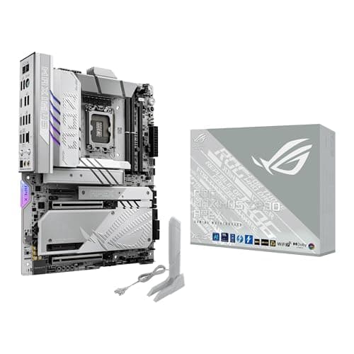 ASUS ROG MAXIMUS Z890 APEX Intel® Z890 LGA 1851 ATX Motherboard, Advanced AI PC-Ready, 22+2+1+2 Stufen, DDR5, WiFi 7, 5G LAN, 3x PCIe® 5.0 M.2, Thunderbolt™ 4, USB Type-C®, AI OC, Cooling & Networking Z890 Apex|AI PC-Ready|White Bild 2