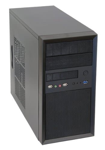Chieftec CT-01B-OP iArena Mini Tower PC-Gehäuse (microATX), Schwarz Bild 3