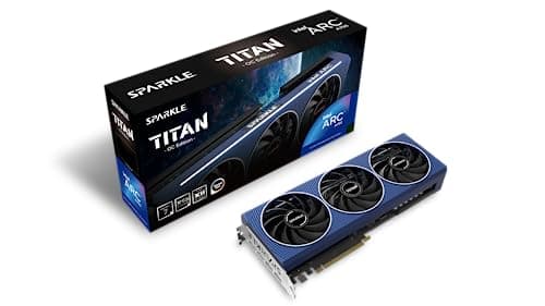 Sparkle Intel Arc A750 Titan OC Edition DDR6 HDMI 2200MHz 8GB Triple Fan Grafikkarte - Blau