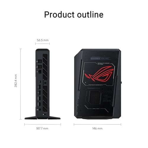 ASUS ROG NUC 15 Tall RNUC15JNK9X28AA2 (Intel Core Ultra 9 275HX, NVIDIA GeForce RTX 5080, 2TB Speicher, 16x2 GB RAM, Intel WiFi 7, Windows 11 Home, EU-Netzkabel, unterstützt OpenClaw & Hermes Agent) Bild 4