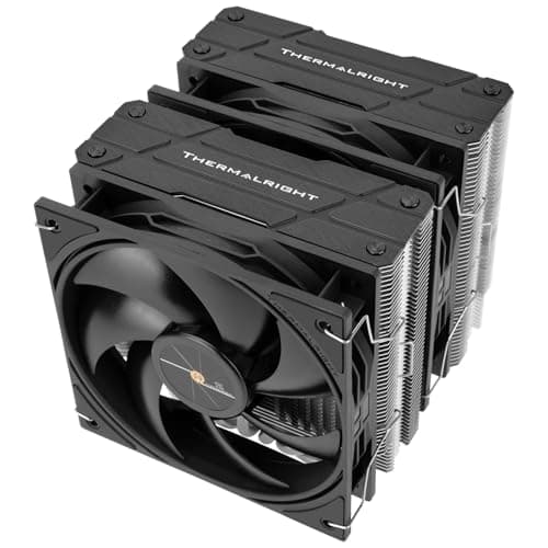 Thermalright Peerless Assassin 120 Black V3 CPU Luftkühler, 6 Heatpipes Kühlkörper Kühler mit zwei TL-P12 PWM Lüftern,Top Cover Design,für AM4/AM5, Intel LGA 1851/1700/115X/1200
