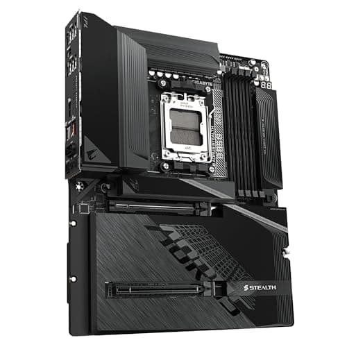 GIGABYTE B850 AORUS Stealth Mainboard – AMD Ryzen 9000 Series CPUs, digitales 14+2+2-Phasen-VRM, bis zu 8200 MHz DDR5 (O.C.), 2× PCIe-5.0-M.2 + 2× PCIe-4.0-M.2, Wi-Fi 7, 5-GbE-LAN, USB 3.2 Gen 2 Bild 6