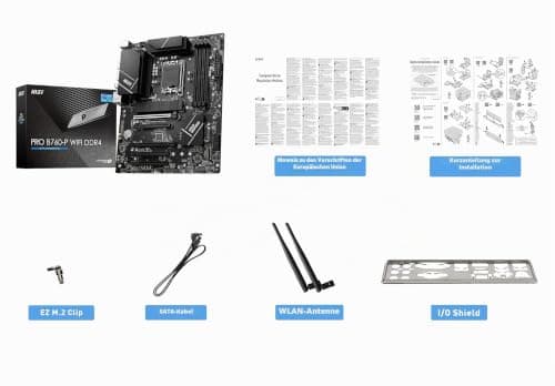 MSI PRO B760-P WiFi DDR4 ProSeries Motherboard (unterstützt Intel Prozessoren der 12. / 13. Generation, LGA 1700, DDR4, PCIe 4.0, M.2, 2,5 Gbit/s LAN, USB 3.2 Gen2, Wi-Fi 6E, ATX) Bild 8