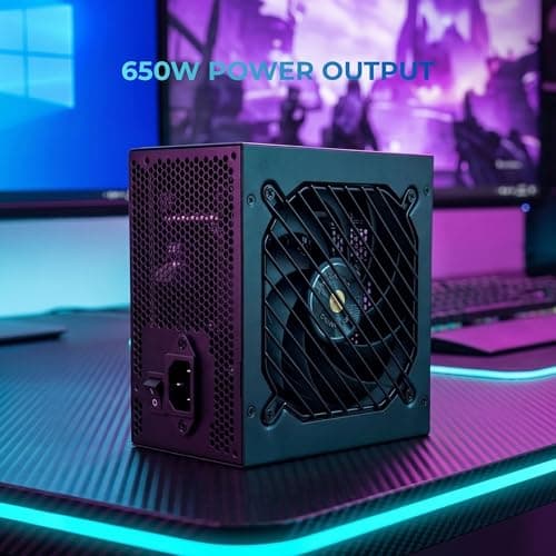 Mars Gaming MPB650PSID, PC-Netzteil 650W, 10 Jahre Garantie, 80Plus Gold 90%, Lüfter SI Extreme Silence, Technologien AI2-RPM, DC-DC und SMD, Anschlüsse ATX 3.1 und PCIe 5.1, Schwarz Bild 6