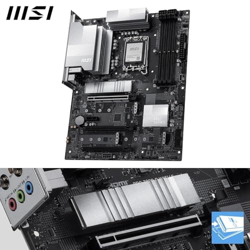 MSI PRO Z890-P WIFI6E Mainboard, ATX – Unterstützt Intel Core Ultra-Prozessoren (Series 2), LGA 1851 – 55A DrMOS, DDR5 Memory Boost (9200+ MT/s OC), PCIe 5.0 x16, M.2 Gen5, Wi-Fi 6E, 5G-LAN Bild 6