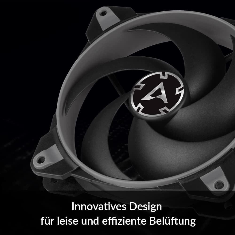 ARCTIC BioniX P140 - PC Lüfter, 140 mm Gaming Gehäuselüfter, PWM PST-Sharing-Funktion, Optimiert für statischen Druck, Kühler, RPM synchron, 200-1950 rpm - Grau Bild 5