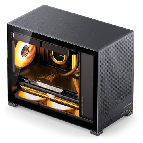 Jonsbo D32 STD PC-Gehäuse Schwarz | Mini Case für Micro-ATX mit Tempered Glass, Back-Connect-kompatibel, starker Airflow, kompakt & stylish für Gaming Builds Bild 4