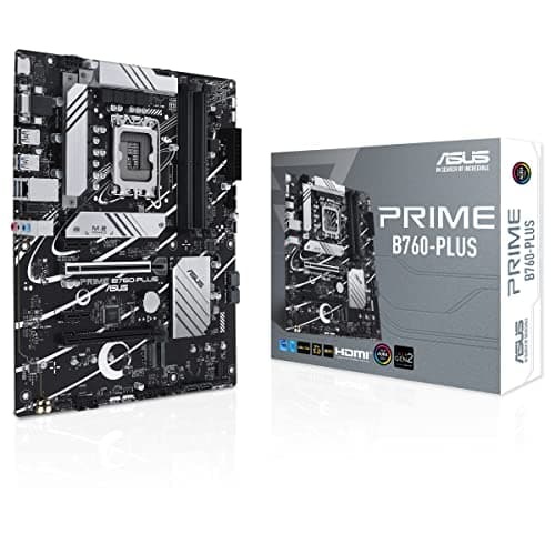 ASUS Prime B760-PLUS Gaming Mainboard Sockel Intel LGA 1700 (Intel B760, ATX, DDR5 Speicher, PCIe 5.0, 3X PCIe 4.0 M.2, Thunderbolt 4, Aura Sync)