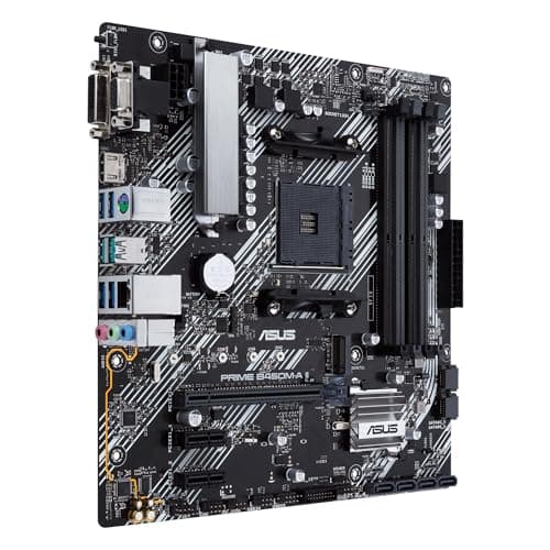 Asus Prime B450M-A II Mainboard Sockel AM4 (mATX, AMD Ryzen, DDR4-Speicher, M.2, SATA 6Gbit/s, USB 3.1 Gen 2 Typ-A. Aura Sync) microATX B450 Bild 6