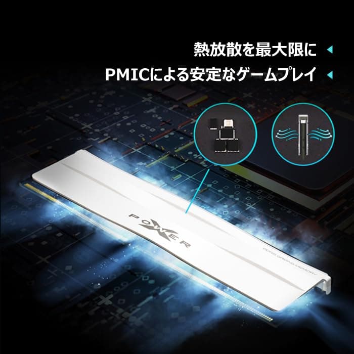Silicon Power DDR5 32GB (2x16GB) 6000MT/s (PC5-48000) 288-pin CL30 1.35V UDIMM Desktop Memory Module RAM SP032GXLWU60AFDG White Bild 4