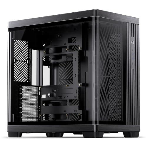 Jonsbo TK-4 PC-Gehäuse Schwarz | ATX Midi-Tower mit Panoramic Tempered Glass für 420 mm Radiatoren & 460 mm GPUs – Ready für Custom Loops Bild 2