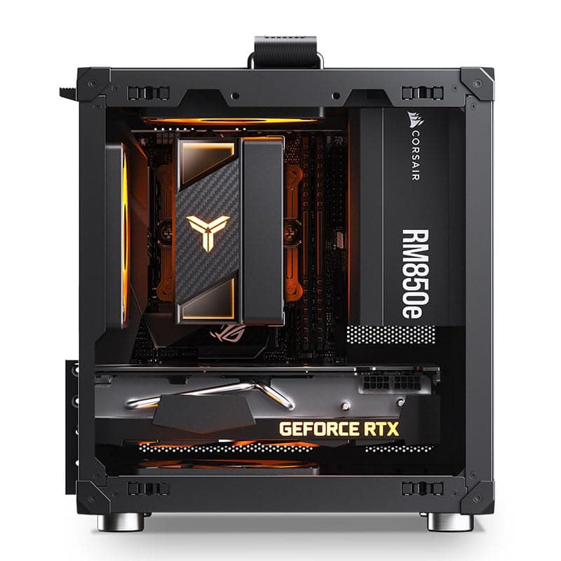 Jonsbo C6-ITX PC-Gehäuse Mini-Tower Schwarz – kompakt, Mini-ITX, GPUs bis 255 mm, CPU-Kühler bis 75 mm, bis zu 3 Lüfter, USB-C Front I/O Bild 4
