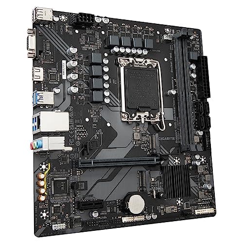GIGABYTE B760M H DDR4 Motherboard - Unterstützt Intel Core 14. Generation CPUs, 6+1+1 Phasen Digital VRM, bis zu 3200MHz DDR4 (OC), 2xPCIe 4.0 M.2, GbE LAN, USB 3.2 Gen1 Bild 6