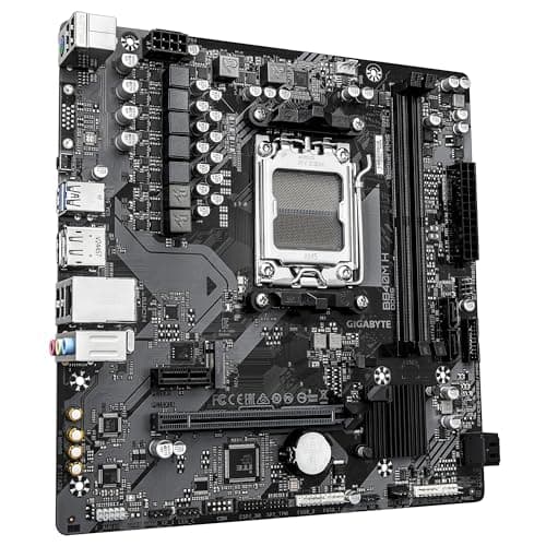 GIGABYTE B840M H Mainboard - AMD Ryzen 9000 CPUs, 5+2+2 Phasen VRM, bis zu 7200MHz DDR5 (O.C), 1xPCIe 4.0 M.2, 1GbE LAN, USB 3.2 Gen 1 Bild 6
