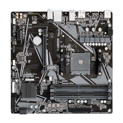 GIGABYTE B550M K Mainboard – AMD Ryzen 5000 CPUs, bis zu 4733 MHz DDR4, 1xPCIe 4.0 + 1xPCIe 3.0 M.2, 1GbE LAN, USB 3.2 Gen 1 Bild 8