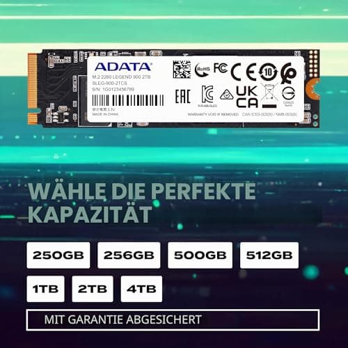 Adata Legend 900 1 Tb M.2 Pci Express 4.0 Nvme 3d Nand (adata 1tb Legend 900 Gen4 Ssd) Bild 5