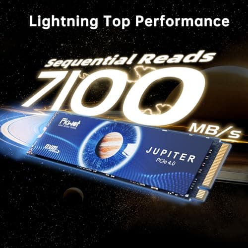 Fikwot FX991 M.2 SSD, 2TB NVMe SSD M.2, PCIe Gen4, Bis zu 7300MB/s Lesen, Interne SSD für PS5 Gaming und Laptop Bild 4
