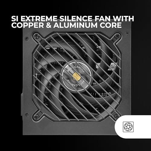 Mars Gaming MPB1000SI, PC ATX Netzteil 1000W, 7 Jahre Garantie, 80Plus Gold 90%, SI Extreme Silence Lüfter mit Kupfer- und Aluminiumkern, AI2-RPM-, DC-DC- und SMD-Technologien, Schwarz Bild 6