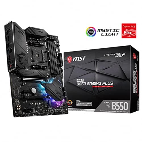 MSI MPG B550 Gaming Plus (ATX AMD AM4 DDR4 M.2 USB 3.2 Gen 2 HDMI ATX Gaming Motherboard AMD Ryzen 5000 Prozessoren ATX MPG B550 GAMING PLUS Bild 4