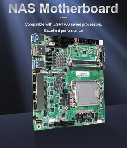 Q670 NAS Mini ITX Motherboard (LGA1700, 12./13./14. Generation), 2 x SIDIMM DDR5 MAX 64G, 2 x M.2 NVMe, 8 x SATA, i226-LM 2.5G vPro 17 x 17 cm Soft Router ITX Mainboard Bild 4