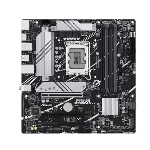 ASUS Prime B760M-A-CSM Business Mainboard Sockel Intel LGA 1700 (Intel B760, mATX, DDR5 Speicher, 2X PCIe 4.0 M.2, Aura Sync) Bild 4