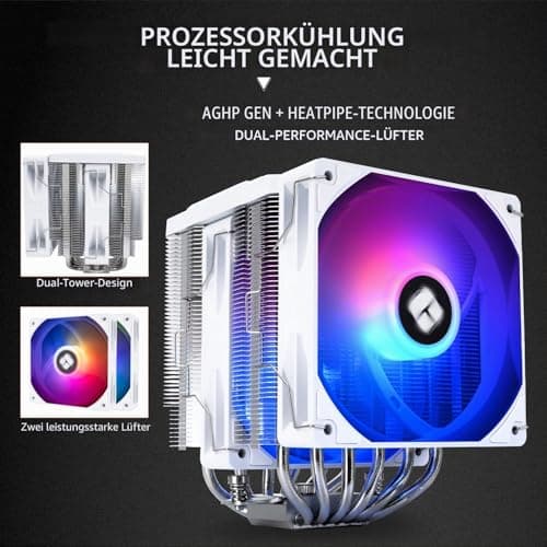 TR Peerless Assassin 120 Digital ARGB weißer Luftkühler, CPU-Kühler für AM4/AM5, Intel LGA1700/1851/1150/1151/1200 PA120 Digital ARGB WHITE Bild 8
