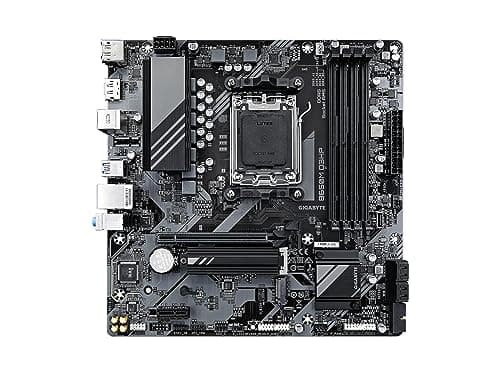 GIGABYTE B650M D3HP AMD AM5 mATX Motherboard, unterstützt Ryzen 9000/8000/7000 Serie, DDR5, 5+2+2 Power Phase, 2X M.2, PCIe 4.0, USB-C 3.2 Gen 1, 2.5GbE, EZ-Latch, Q-Flash, RGB Fusion Bild 4