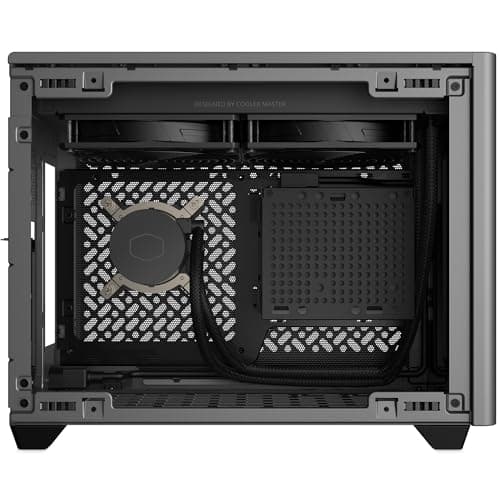 Cooler Master NR200P MAX V2 Mini-ITX SFF-Gehäuse – 280 mm AIO-Kühler, 850 W SFX Gold ATX 3.0 Netzteil, verbessertes Design, miditower GPU-Unterstützung, PCIe 4.0 Riser-Kabel, USB 3.2 Gen 2x2 Typ-C Bild 6