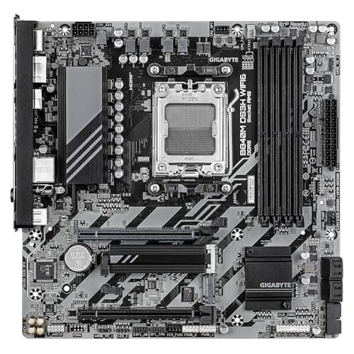 GIGABYTE B840M DS3H WIFI6 Mainboard – AMD Ryzen 9000 Prozessoren, 8+2+2 Phasen VRM, bis zu 8200 MHz DDR5, 2 x PCIe 4.0 M.2, Wi-Fi 6, 2,5 GbE LAN, USB 3.2 Gen 1 Bild 4