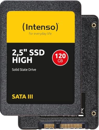 Intenso Interne 2,5" SSD SATA III High, 120 GB, 520 MB/Sekunden, Schwarz Bild 4
