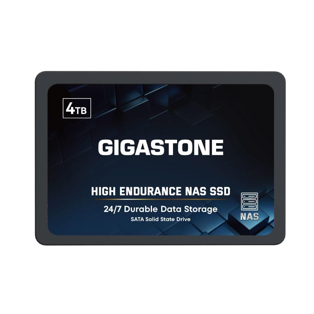 Gigastone NAS Zertifiziert 4TB SSD Festplatte Hohe Dauerhaltbarkeit SSD für 24/7 Dauerbetrieb NAS-Systeme RAID 2,5 Zoll SATA III Internes Festkörper-Laufwerk SSD Caching Bild 2